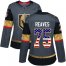 Adidas Vegas Golden Knights #75 Ryan Reaves Grey Home Authentic USA Flag Womens Stitched NHL Jersey