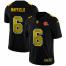 Cleveland Browns #6 Baker Mayfield Mens Black Nike Golden Sequin Vapor Limited NFL Jersey