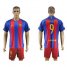 Barcelona #9 Suarez Home Soccer Club Jersey