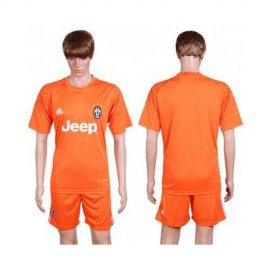 Juventus Blank Orange Goalkeeper Soccer Club Jersey
