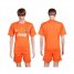 Juventus Blank Orange Goalkeeper Soccer Club Jersey