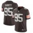 Cleveland Browns #95 Myles Garrett Mens Nike Brown 2020 Vapor Limited Jersey