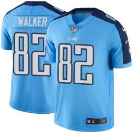 Nike Tennessee Titans #82 Delanie Walker Light Blue Mens Stitched NFL Limited Rush Jersey