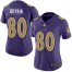 Nike Baltimore Ravens #80 Miles Boykin Purple Womens Stitched NFL Limited Rush Jersey