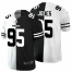 Kansas City Chiefs #95 Chris Jones Mens Black V White Peace Split Nike Vapor Untouchable Limited NFL Jersey