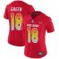 Nike Cincinnati Bengals #18 A.J. Green Red Womens Stitched NFL Limited AFC 2018 Pro Bowl Jersey