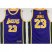 Los Angeles Lakers #23 LeBron James Purple NBA Swingman Statement New Jersey