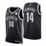 Nike Brooklyn Nets #14 Kessler Edwards Black Mens 2021-22 NBA 75th Anniversary Diamond Swingman Jersey – Icon Edition Mens