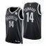 Nike Brooklyn Nets #14 Kessler Edwards Black Mens 2021-22 NBA 75th Anniversary Diamond Swingman Jersey – Icon Edition Mens