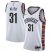 Mens Nike Brooklyn Nets #31 Jarrett Allen White Basketball Swingman City Edition 2019 20 Jersey