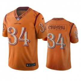 Tampa Bay Buccaneers #34 Mike Edwards Orange Vapor Limited City Edition Jersey