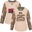 Adidas Ottawa Senators #25 Chris Neil Camo Authentic 2017 Veterans Day Womens Stitched NHL Jersey