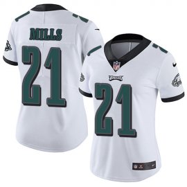 Nike Philadelphia Eagles #21 Jalen Mills White Womens Stitched NFL Vapor Untouchable Limited Jersey