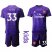 Arsenal #33 Cech Purple Goalkeeper Kid Soccer Club Jersey