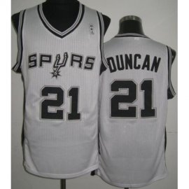 San Antonio Spurs 21 Tim Duncan White Revolution 30 NBA Jerseys Cheap