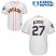 Houston Astros #27 Jose Altuve White Cool Base 2019 World Series Bound Stitched Youth MLB Jersey
