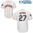 Houston Astros #27 Jose Altuve White Cool Base 2019 World Series Bound Stitched Youth MLB Jersey