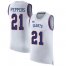 Nike New York Giants #21 Jabrill Peppers White Mens Stitched NFL Limited Rush Tank Top Jersey
