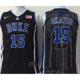 Duke Blue Devils #15 Jahlil Okafor Black Stitched NCAA Jersey
