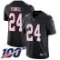 Nike Atlanta Falcons #24 A.J. Terrell Black Alternate Mens Stitched NFL 100th Season Vapor Untouchable Limited Jersey