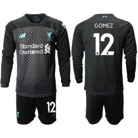 Liverpool #12 Gomez Third Long Sleeves Soccer Club Jersey