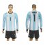 Argentina #1 Romero Home Long Sleeves Soccer Country Jersey