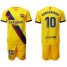 Barcelona #10 Ronaldinho Away Soccer Club Jersey