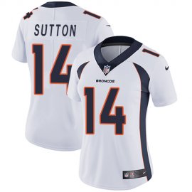 Nike Denver Broncos #14 Courtland Sutton White Womens Stitched NFL Vapor Untouchable Limited Jersey