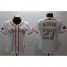 Houston Astros #27 Jose Altuve White 2017 World Series Champions Gold Program Cool Base Womens Stitched MLB Jersey