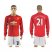 Manchester United #21 Ander Herrera Red Home Long Sleeves Soccer Club Jersey