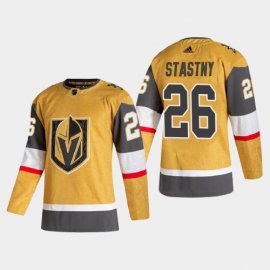 Vegas Golden Knights #26 Paul Stastny Mens Adidas 2020-21 Authentic Player Alternate Stitched NHL Jersey Gold