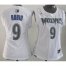 Cheap Women Minnesota Timberwolves 9 Ricky Rubio White Swingman NBA Jerseys