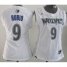 Cheap Women Minnesota Timberwolves 9 Ricky Rubio White Swingman NBA Jerseys