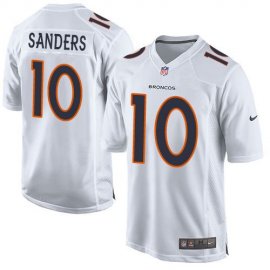 Nike Denver Broncos #10 Emmanuel Sanders White Mens Stitched NFL Game Event Jersey