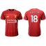 Liverpool #18 Alberto.M Red Home Soccer Club Jersey