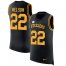 Nike Pittsburgh Steelers #22 Steven Nelson Black Team Color Mens Stitched NFL Limited Rush Tank Top Jersey