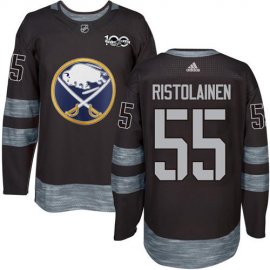 Adidas Buffalo Sabres #55 Rasmus Ristolainen Black 1917-2017 100th Anniversary Stitched NHL Jersey