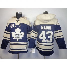 Toronto Maple Leafs #43 Nazem Kadri Blue Sawyer Hooded Sweatshirt Stitched NHL Jersey