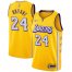 Lakers #24 Kobe Bryant Gold Basketball Swingman City Edition 2019/20 Jersey