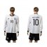 Germany #10 Matthaus White Home Long Sleeves Soccer Country Jersey