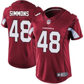 Nike Arizona Cardinals #48 Isaiah Simmons Red Team Color Womens Stitched NFL Vapor Untouchable Limited Jersey