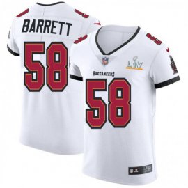 Tampa Bay Buccaneers #58 Shaquil Barrett Mens Super Bowl LV Bound Nike White Vapor Elite Jersey