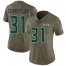 Nike Seattle Seahawks #31 Kam Chancellor Olive Womens Stitched NFL Limited 2017 Salute to Service Jersey