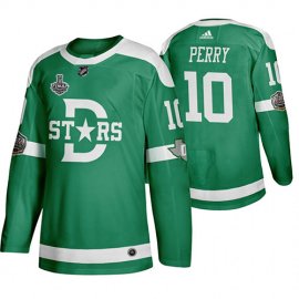 Adidas Dallas Stars #10 Corey Perry Mens Green 2020 Stanley Cup Final Stitched Classic Retro NHL Jersey