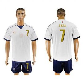 Italy #7 Zaza Away Soccer Country Jersey