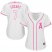 Los Angeles Angels #7 Zack Cozart White/Pink Fashion Womens Stitched MLB Jersey
