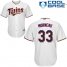 Minnesota Twins #33 Justin Morneau White Cool Base Stitched Youth MLB Jersey