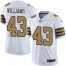 Nike New Orleans Saints #43 Marcus Williams White Mens Stitched NFL Limited Rush Jersey