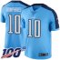 Nike Tennessee Titans #10 Adam Humphries Light Blue Mens Stitched NFL Limited Rush 100th Season Jersey