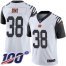 Nike Cincinnati Bengals #38 LeShaun Sims White Mens Stitched NFL Limited Rush 100th Season Jersey